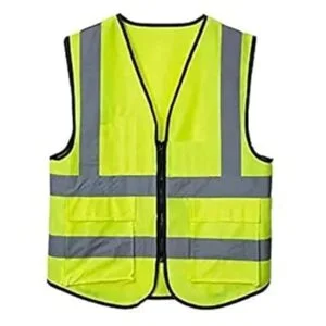 Reflective Safety Lightweight Jacket, Hi-Vis Safety Jacket With Zipper Reflective Jacket Security Waistcoat